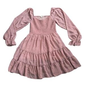 Altar’d State Pink Lolita Coquette Mini Dress Size Small